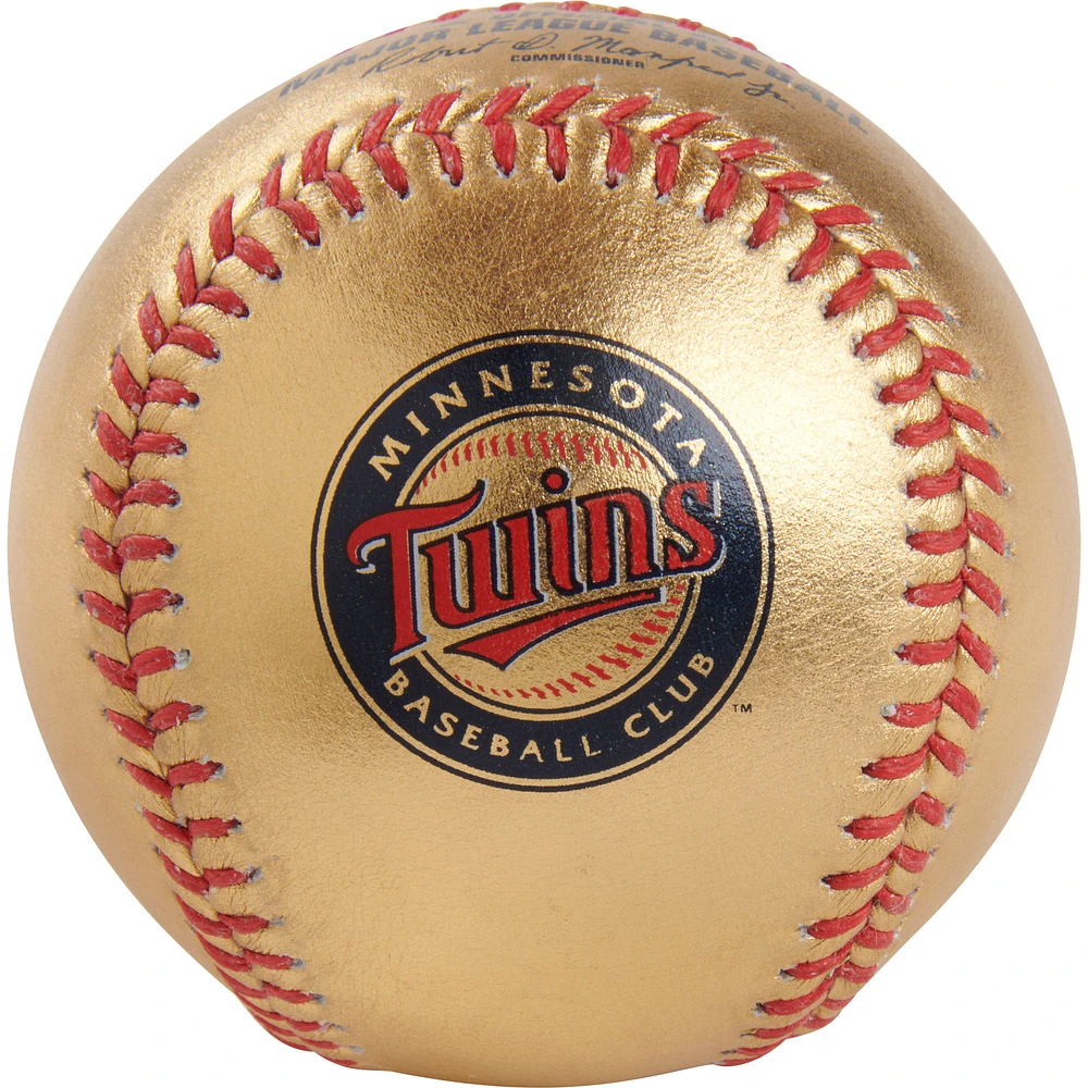 Minnesota Twins Rawlings Gold Leather Baseball