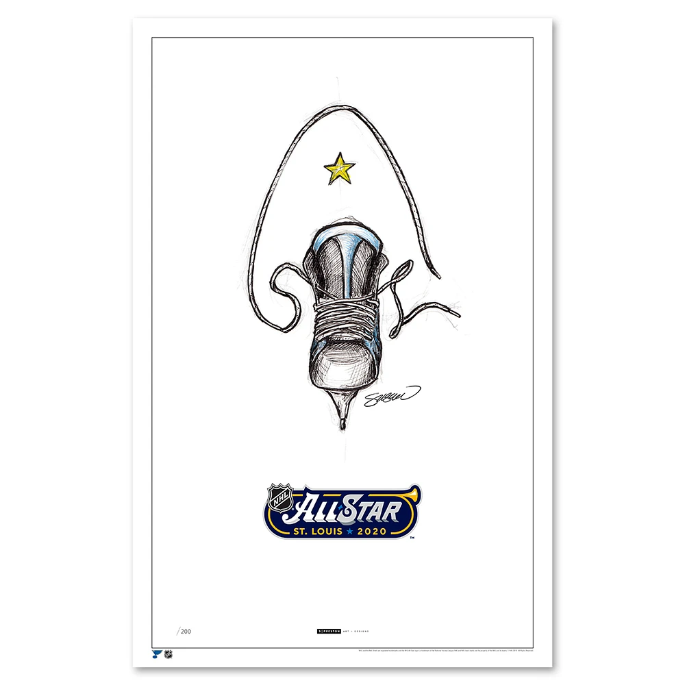 St. Louis Blues 2020 NHL All-Star Game 11'' x 17'' Art Poster
