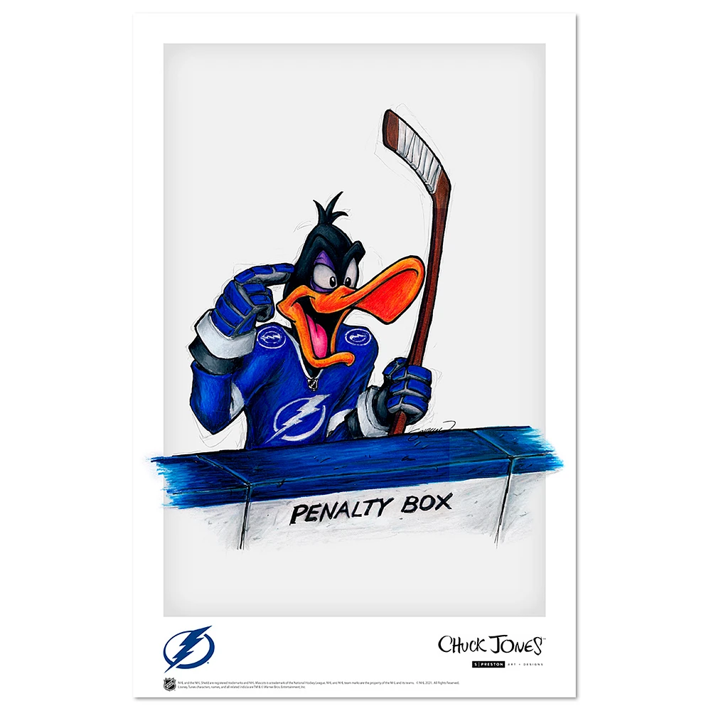 Tampa Bay Lightning Daffy Duck 11'' x 17'' Art Poster