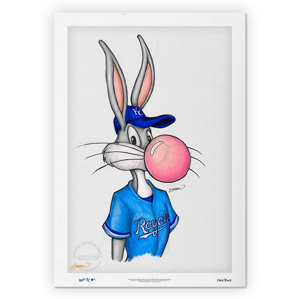 Kansas City Royals Bugs Bunny 24'' x 36'' Limited Edition Fine Art Print