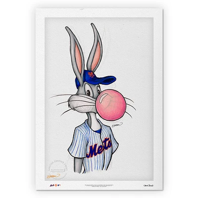 New York Mets Bugs Bunny 24'' x 36'' Limited Edition Fine Art Print