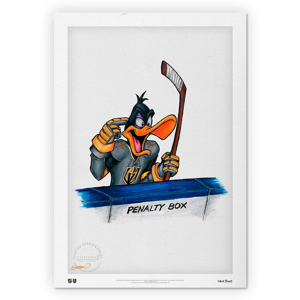Vegas Golden Knights Daffy Duck 24'' x 36'' Limited Edition Fine Art Print