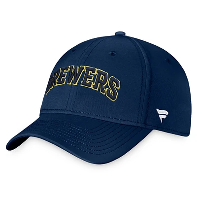 Men's Fanatics Navy Milwaukee Brewers Core Flex Hat