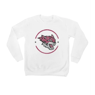 Youth White Cal State Chico Wildcats End Zone Pullover Sweatshirt