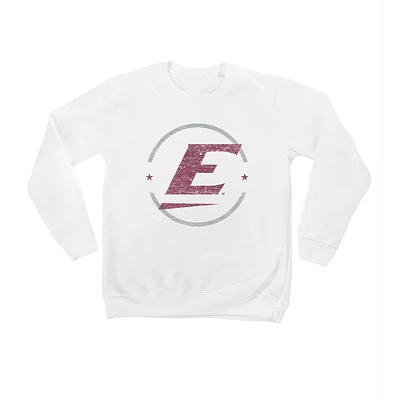 Youth White Eastern Kentucky Colonels End Zone Pullover Sweatshirt