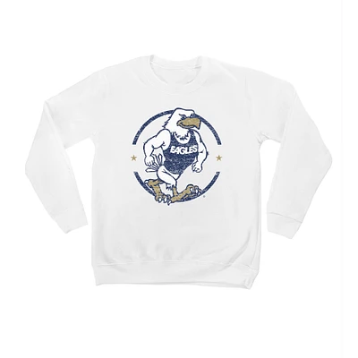 Youth White Georgia Southern Eagles End Zone Pullover Sweatshirt