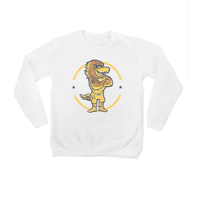 Youth White Marquette Golden Eagles End Zone Pullover Sweatshirt