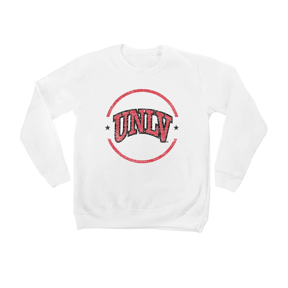 Youth White UNLV Rebels End Zone Pullover Sweatshirt