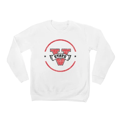 Youth White Valdosta State Blazers End Zone Pullover Sweatshirt