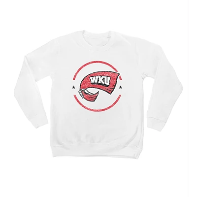 Youth White Western Kentucky Hilltoppers End Zone Pullover Sweatshirt