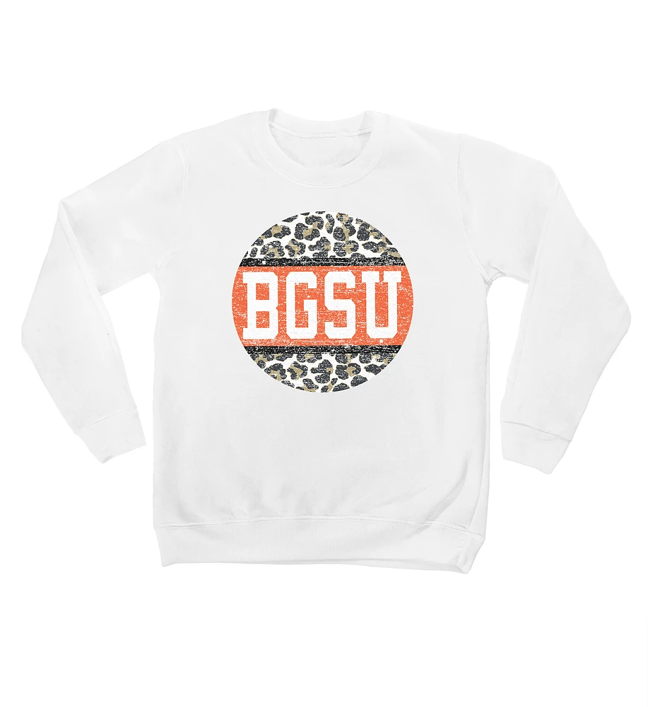 Youth White Bowling Green St. Falcons Scoop & Score Pullover Sweatshirt