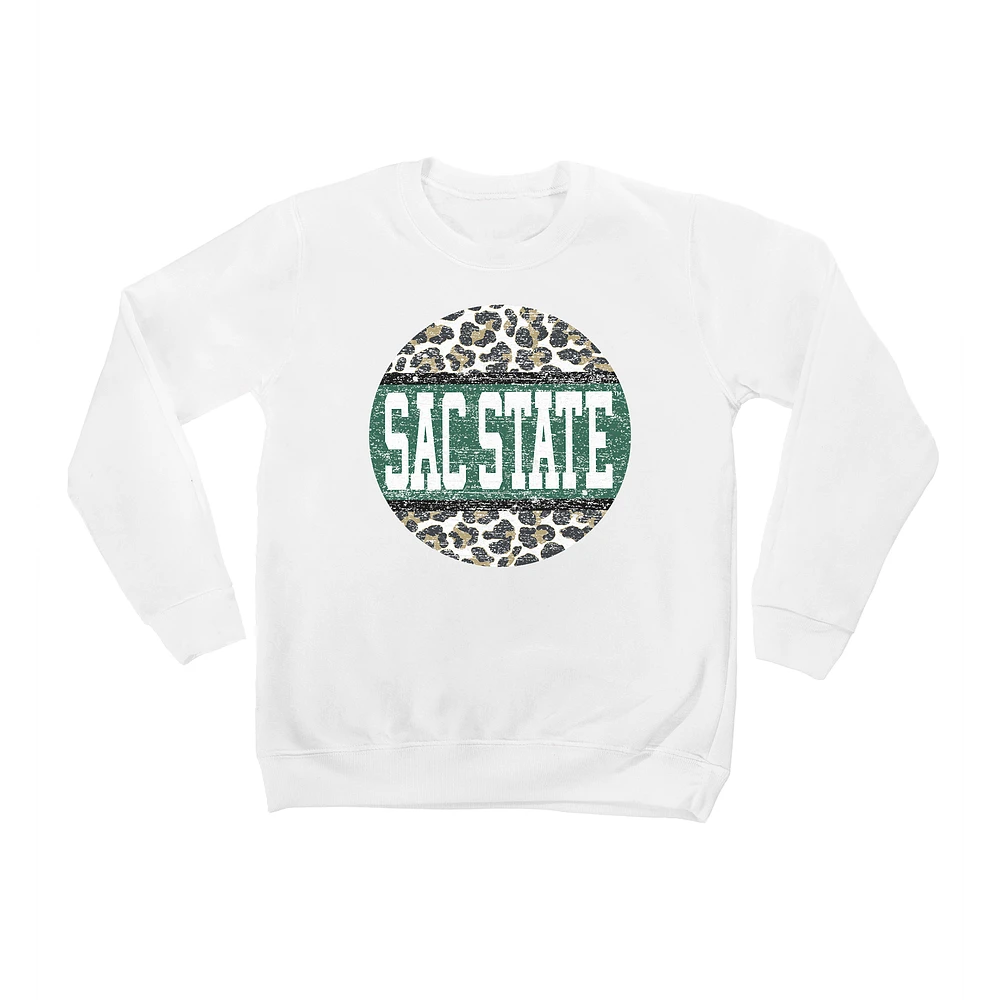 Youth White Sacramento State Hornets Scoop & Score Pullover Sweatshirt