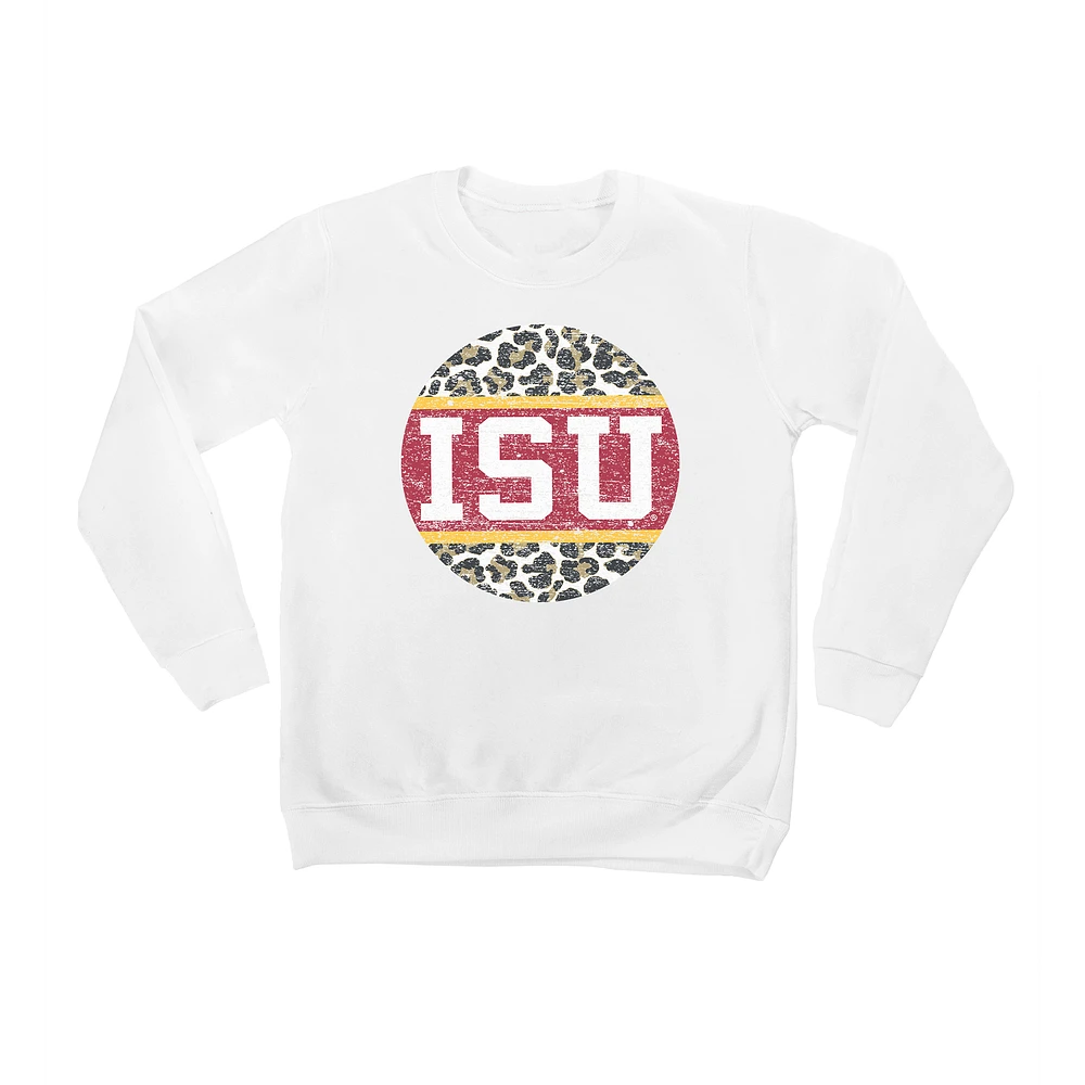 Youth White Iowa State Cyclones Scoop & Score Pullover Sweatshirt