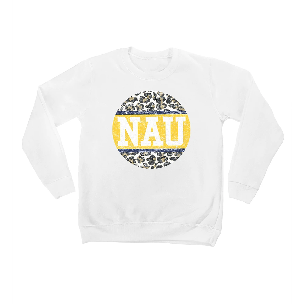 Youth White Northern Arizona Lumberjacks Scoop & Score Pullover Sweatshirt