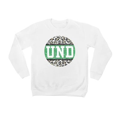 Youth White North Dakota Scoop & Score Pullover Sweatshirt