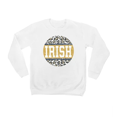 Youth White Notre Dame Fighting Irish Scoop & Score Pullover Sweatshirt