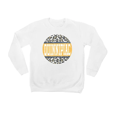 Youth White Quinnipiac Bobcats Scoop & Score Pullover Sweatshirt