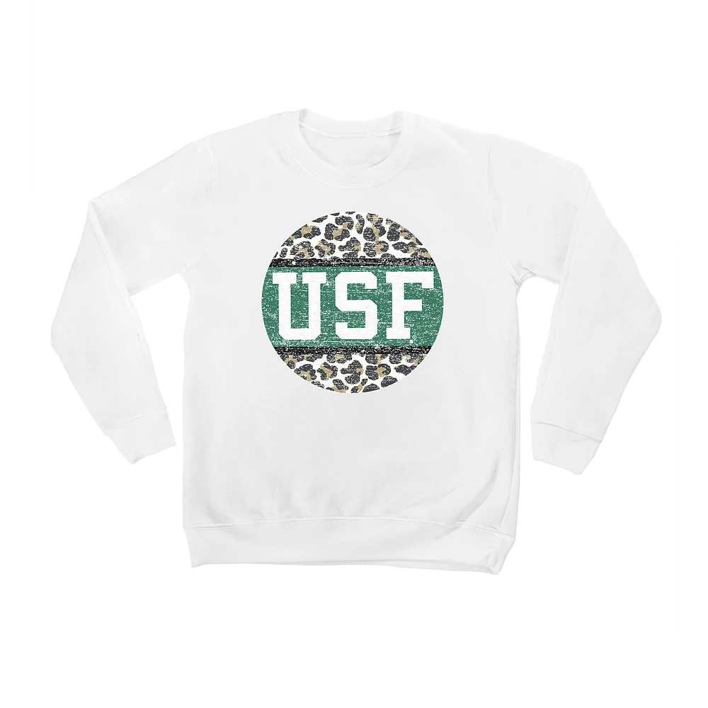 Youth White South Florida Bulls Scoop & Score Pullover Sweatshirt