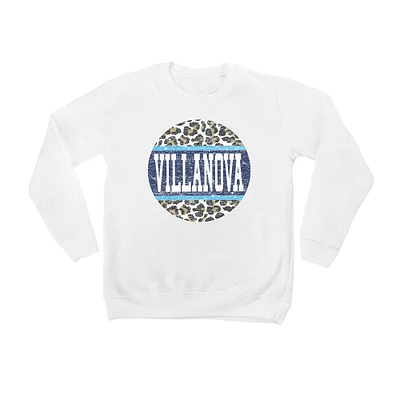 Youth White Villanova Wildcats Scoop & Score Pullover Sweatshirt