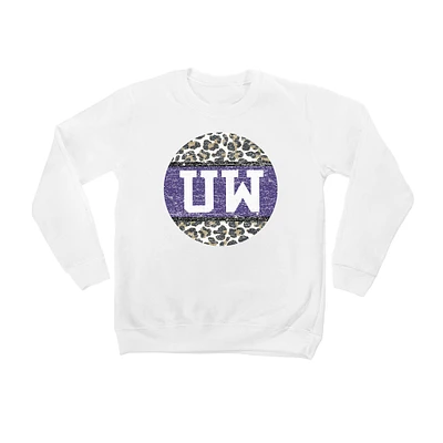 Youth White Wisconsin Eau Claire Blugolds Scoop & Score Pullover Sweatshirt