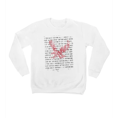 Youth White Eastern Washington Eagles Bold Type Pullover Sweatshirt