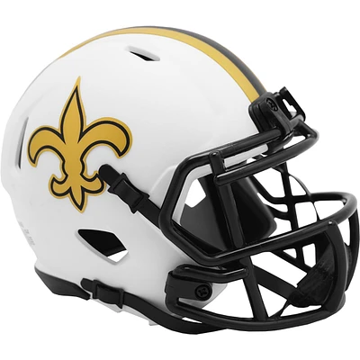 New Orleans Saints Riddell LUNAR Alternate Revolution Speed Mini Football Helmet