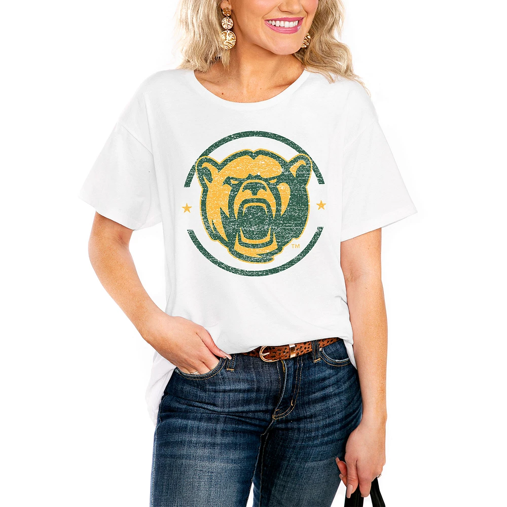 Women's White Baylor Bears End Zone Easy T-Shirt