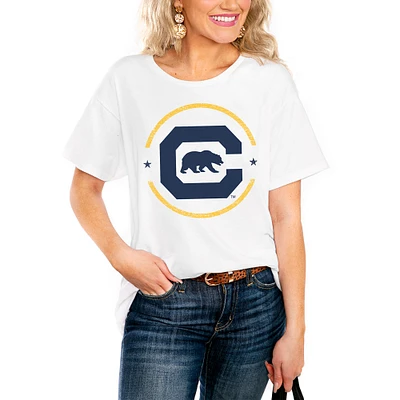Women's White Cal Bears End Zone Easy T-Shirt