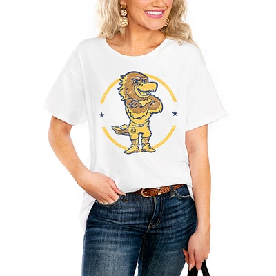 Women's White Marquette Golden Eagles End Zone Easy T-Shirt