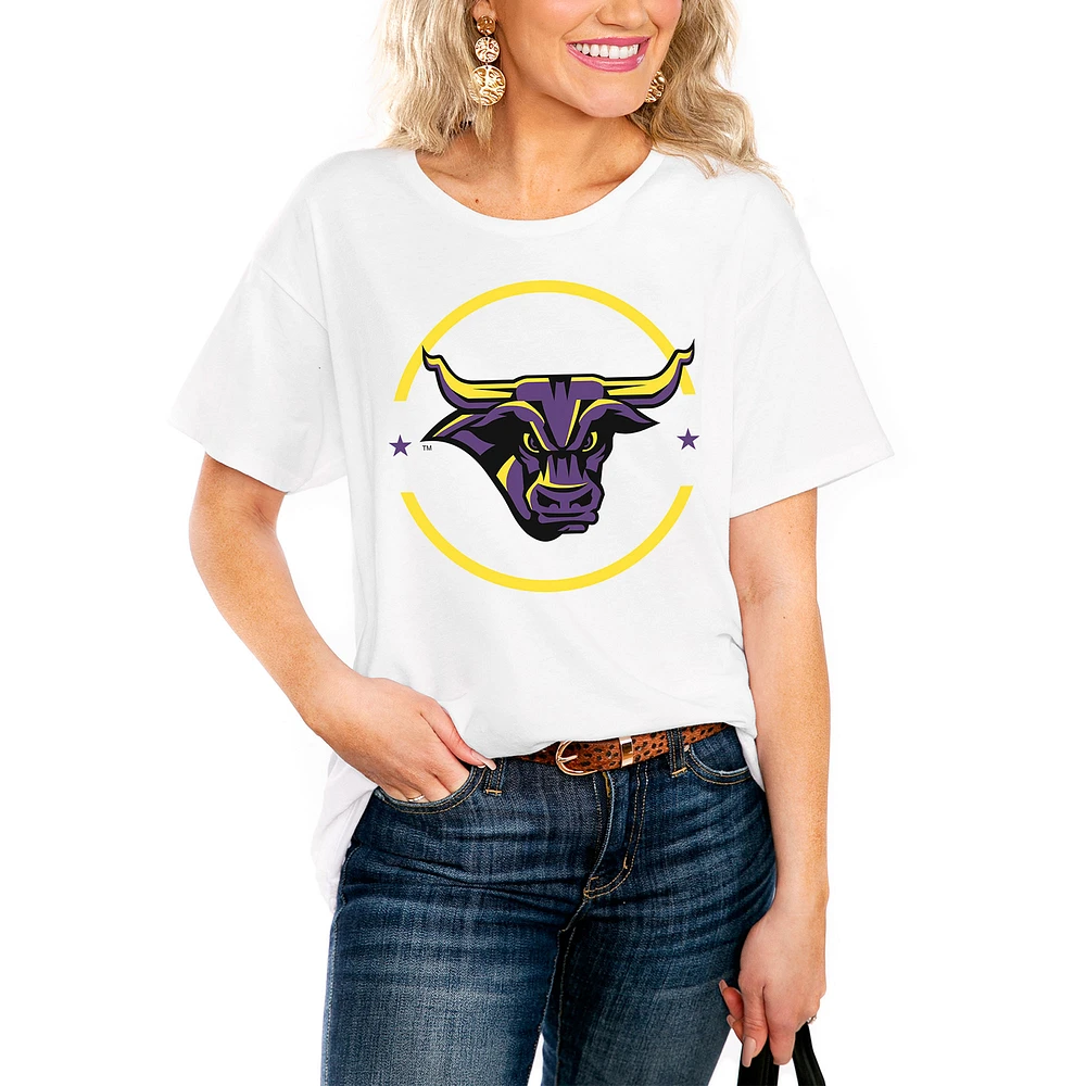 Women's White Minnesota State University Mankato End Zone Easy T-Shirt