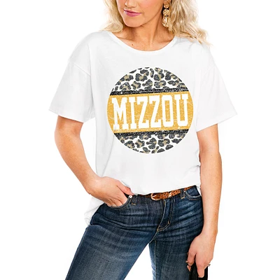 Women's White Missouri Tigers Scoop & Score Easy T-Shirt