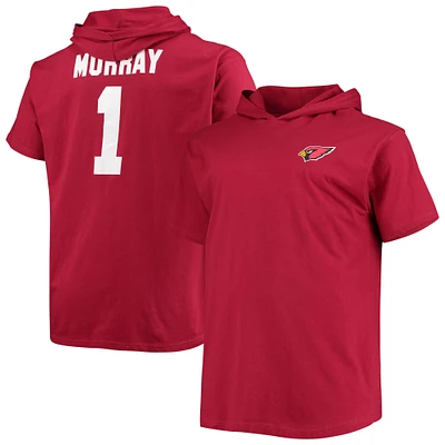 Men's Fanatics Kyler Murray Cardinal Arizona Cardinals Big & Tall Player Name Number Hoodie T-Shirt