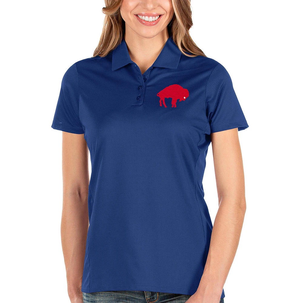 Women's Antigua Royal Buffalo Bills Retro Logo Balance Polo
