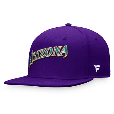 Men's Purple Arizona Diamondbacks Cooperstown Collection Fitted Hat