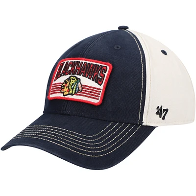 Men's '47 Black Chicago Blackhawks Shaw MVP Adjustable Hat