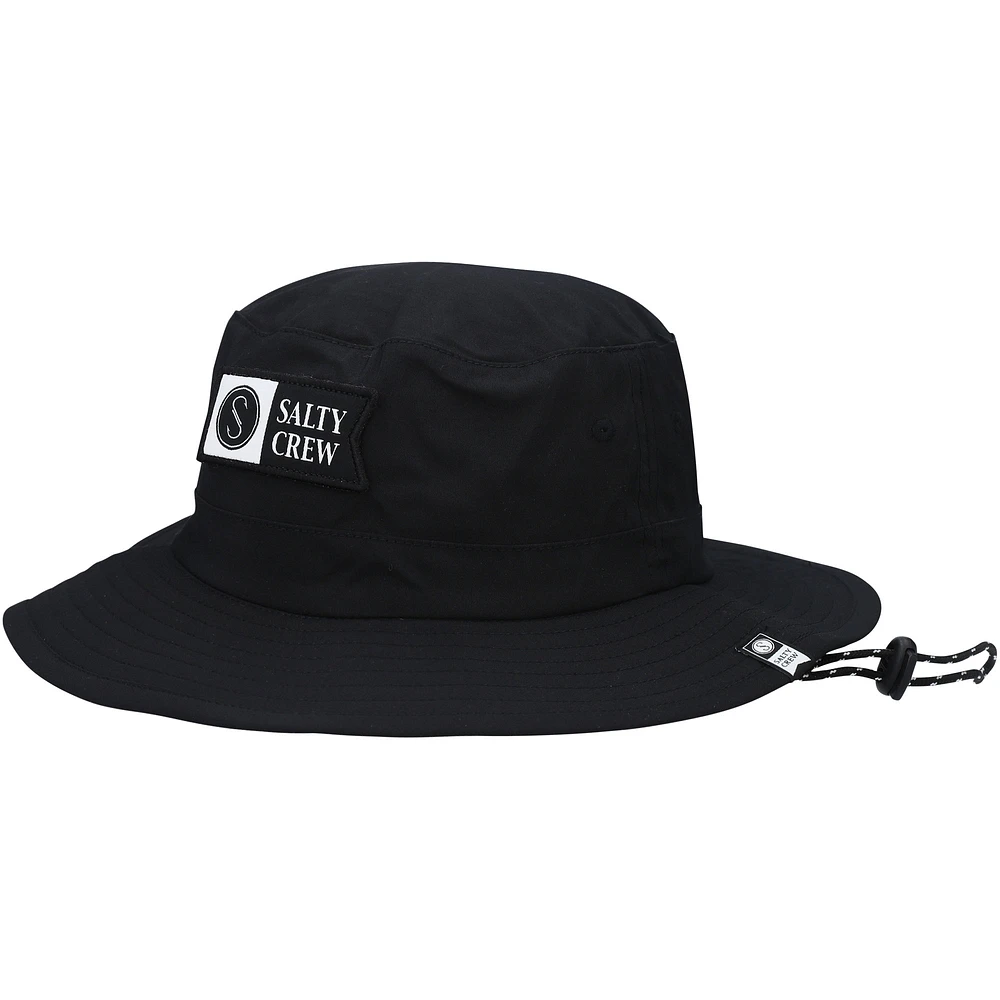 Men's Salty Crew Black Alpha Tech Boonie Bucket Hat