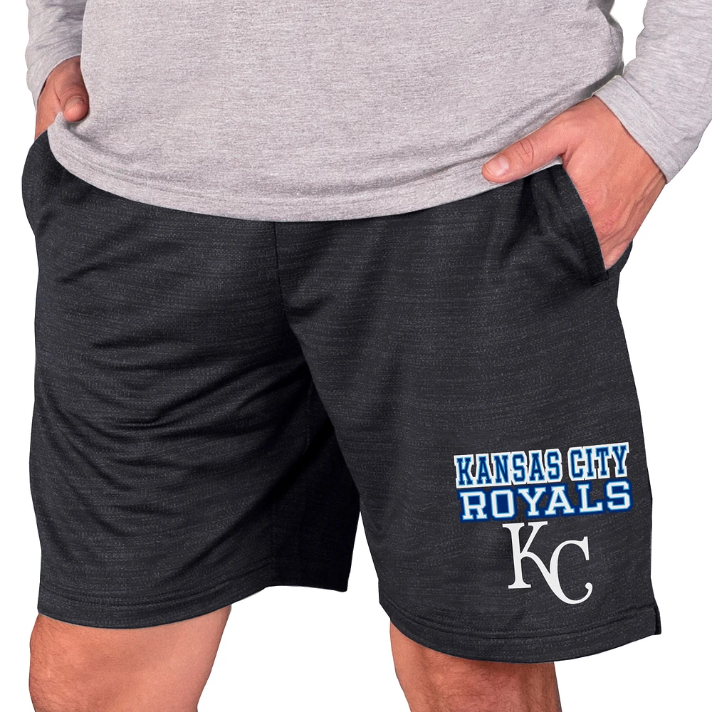 Men's Concepts Sport Charcoal Kansas City Royals Bullseye Knit Jam Shorts