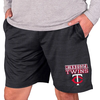 Men's Concepts Sport Charcoal Minnesota Twins Bullseye Knit Jam Shorts