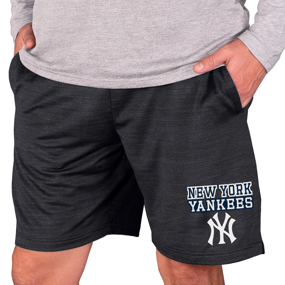 Men's Concepts Sport Charcoal New York Yankees Bullseye Knit Jam Shorts