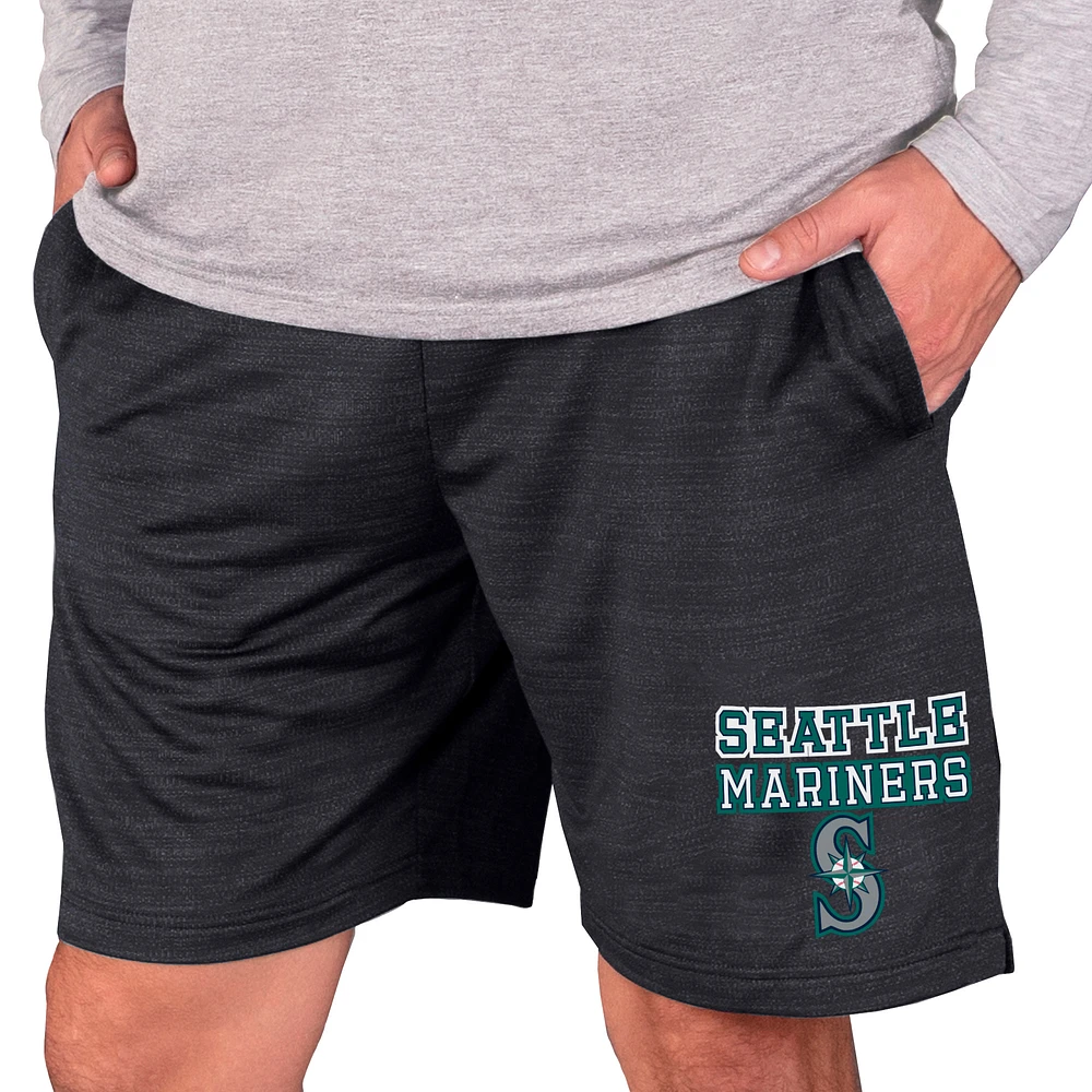 Men's Concepts Sport Charcoal Seattle Mariners Bullseye Knit Jam Shorts
