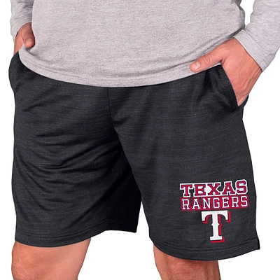 Men's Concepts Sport Charcoal Texas Rangers Bullseye Knit Jam Shorts