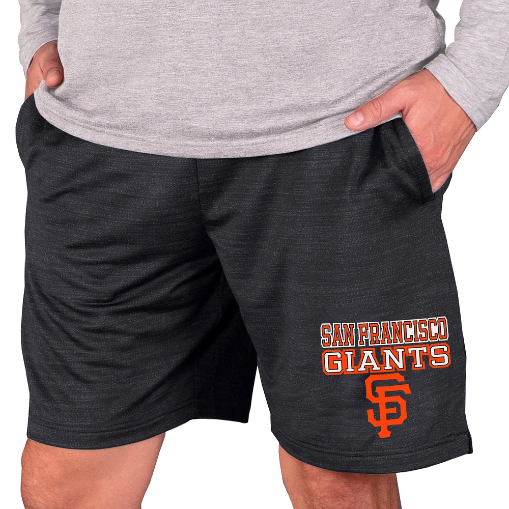 Men's Concepts Sport Charcoal San Francisco Giants Bullseye Knit Jam Shorts