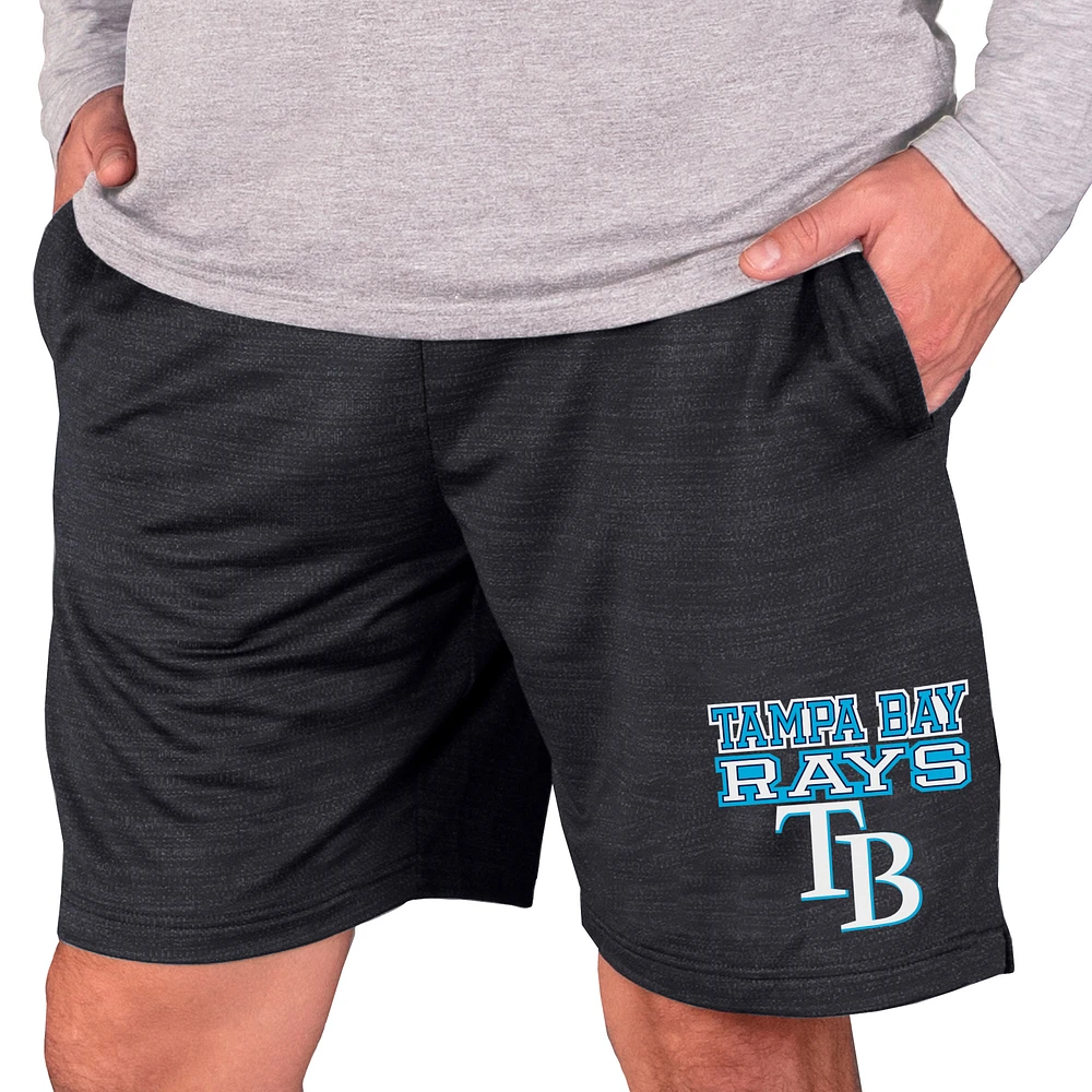 Men's Concepts Sport Charcoal Tampa Bay Rays Bullseye Knit Jam Shorts