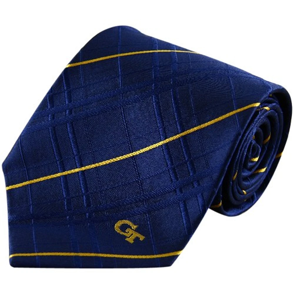 Georgia Tech Yellow Jackets Navy Blue Oxford Woven Tie