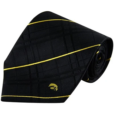 Iowa Hawkeyes Black Oxford Woven Tie