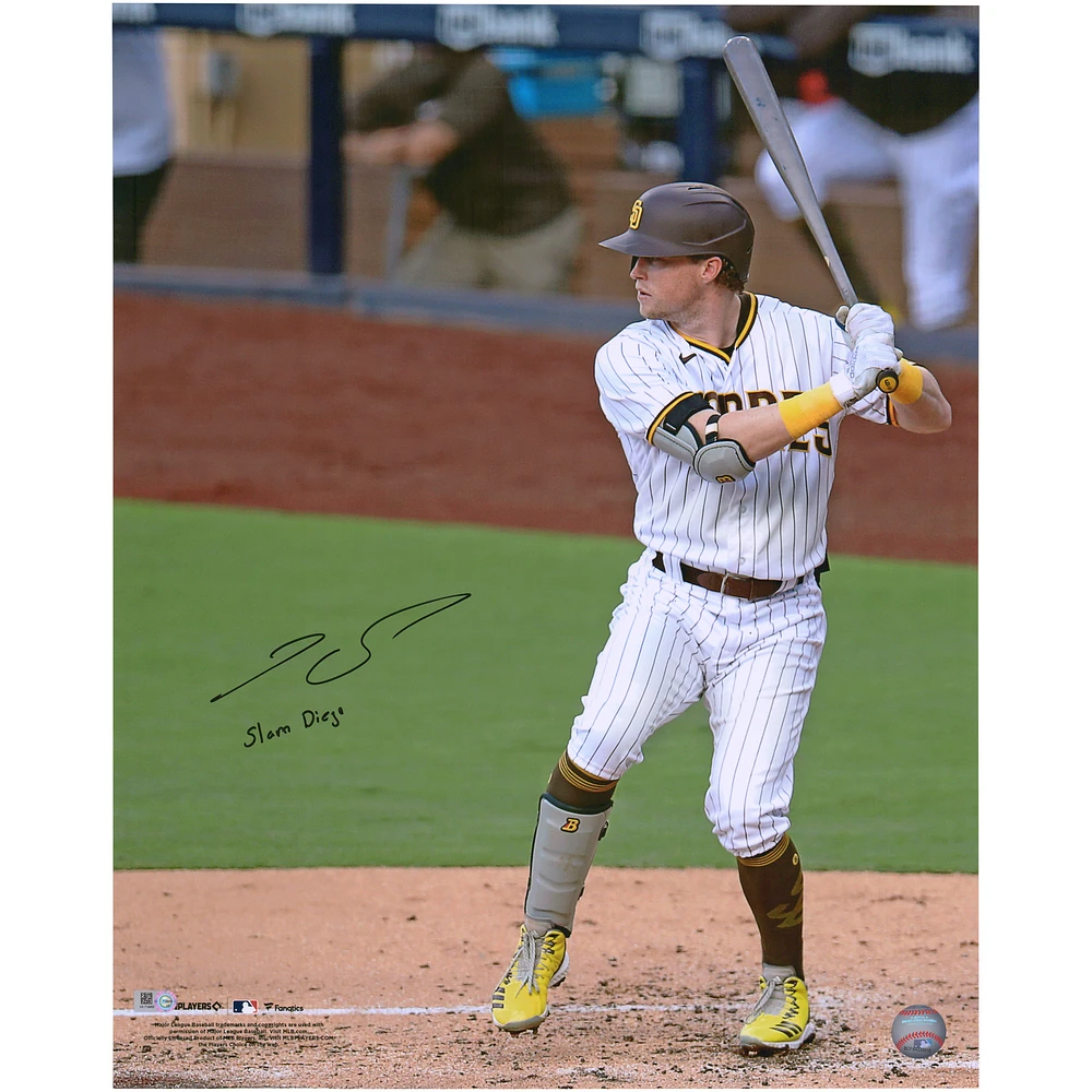 Jake Cronenworth San Diego Padres Autographed 16" x 20" Hitting Photograph with "Slam Diego" Inscription