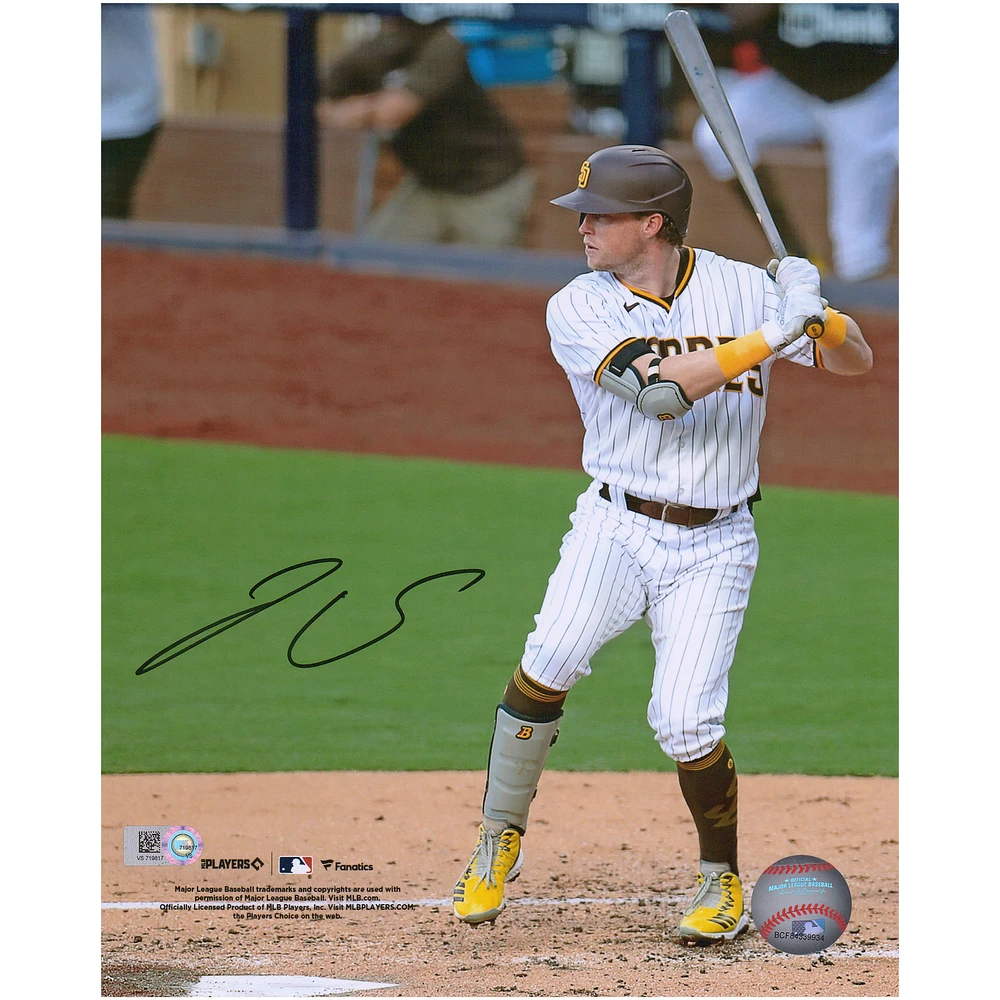 Jake Cronenworth San Diego Padres Autographed 8" x 10" Hitting Photograph with "Slam Diego" Inscription