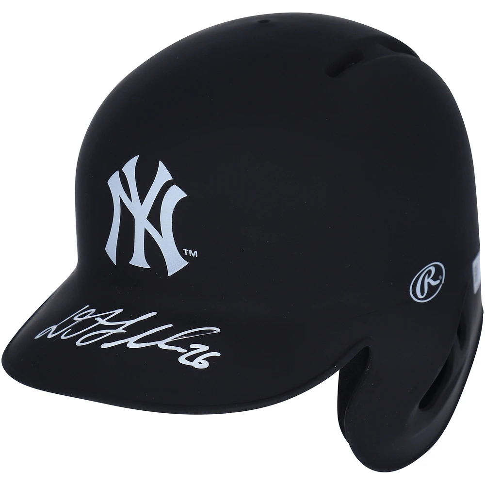 DJ LeMahieu New York Yankees Autographed Matte Mini Batting Helmet