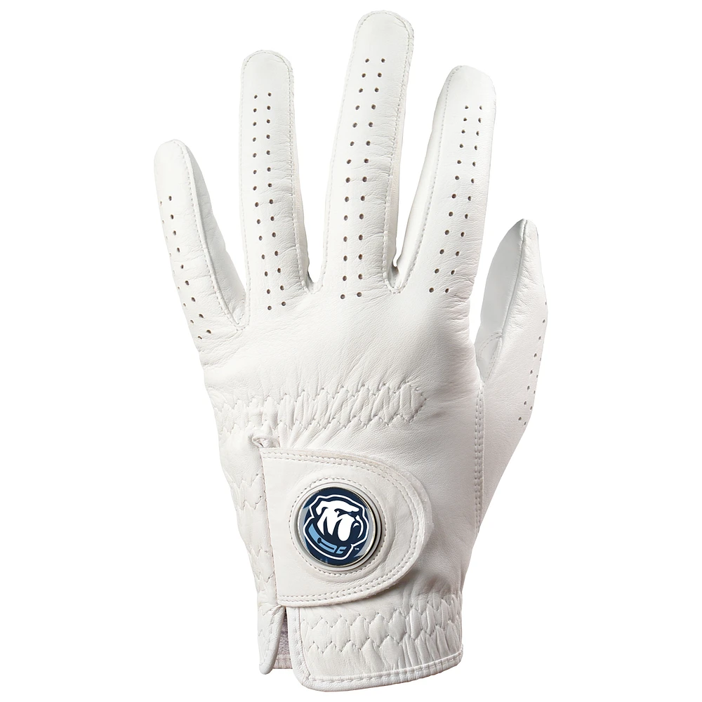 Men's White Citadel Bulldogs Golf Glove