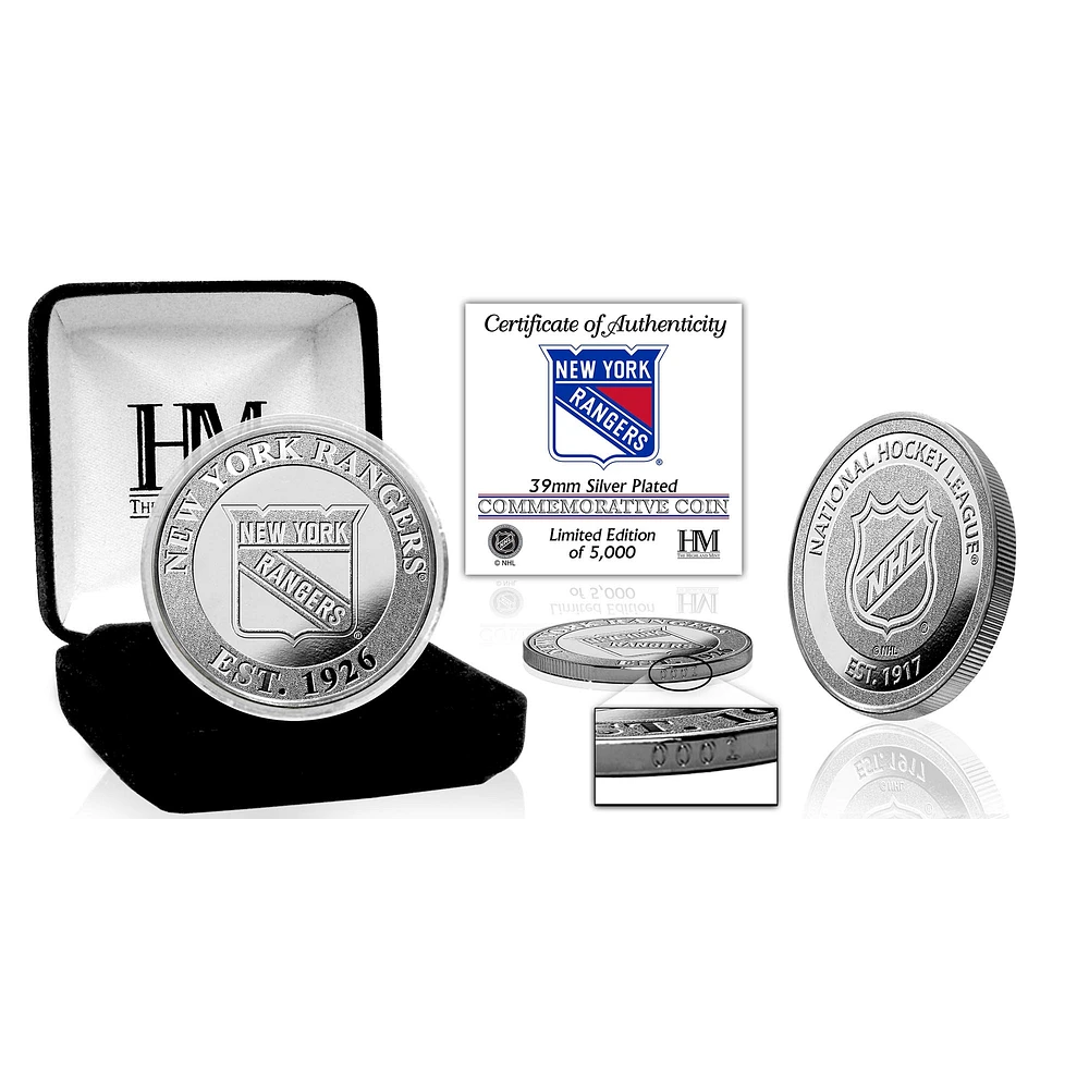 Highland Mint New York Rangers Silver Mint Coin